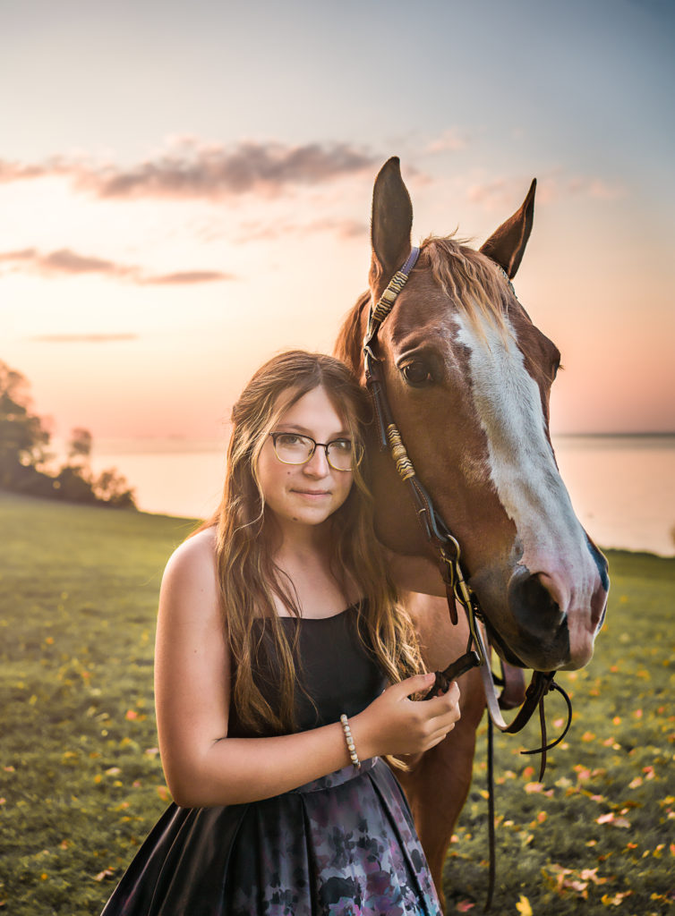 Buffalo, NY and WNY Senior Photographer. Fort Niagara State Park. Bold and Emotive Senior Portrait. Lake and pier senior portrait. Lewison NY, Newfane NY, Wilson, NY, Buffalo, NY. Golden Hour Senior Session. Jessica Stewart Photography. Equine Photography