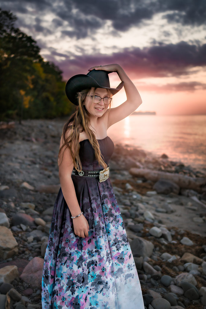 Buffalo, NY and WNY Senior Photographer. Fort Niagara State Park. Bold and Emotive Senior Portrait. Lake and pier senior portrait. Lewison NY, Newfane NY, Wilson, NY, Buffalo, NY. Golden Hour Senior Session. Jessica Stewart Photography. Equine Photography