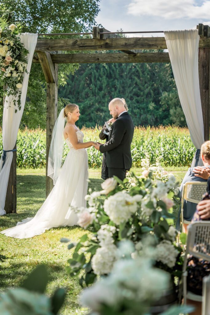 Buffalo NY wedding photographer Rochester NY wedding photographer WNY wedding photographer Hayloft in The Garden East Aurora NY