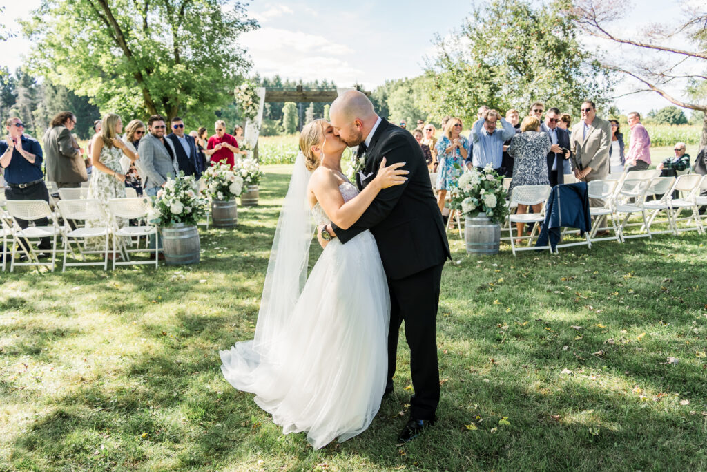 Buffalo NY wedding photographer Rochester NY wedding photographer WNY wedding photographer Hayloft in The Garden East Aurora NY